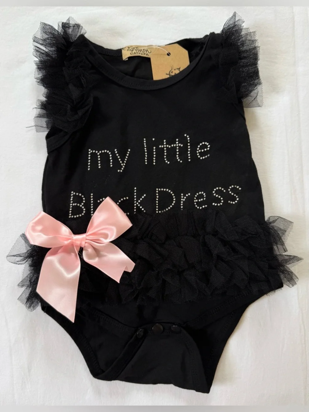 Baby My Little Black Dress Onesie - Picture 1 of 3